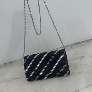 Lulu Townsend silver and gold clutch/ evening bag .